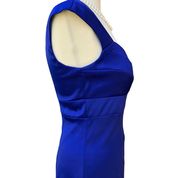 Signature by Sangria Royal Blue Midi Dress Sz. 6 - Picture 5 of 10